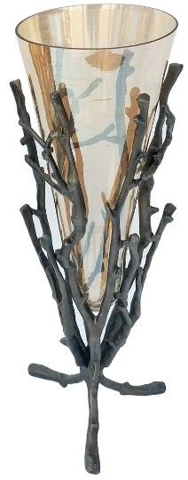 Crestview Collection Mailie 2-Piece Bronze/Gunmetal Vase Set 5 Crestview Collection Mailie 2-Piece Bronze/Gunmetal Vase Set - Image 3