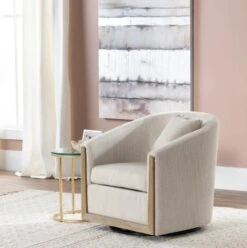 Crestview Collection Bennett Gray Swivel Accent Chair -Crestview Shop bd819cc8 5639 40d5 a24b 1d8457a49761