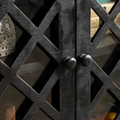 Crestview Collection Holston Black Sideboard -Crestview Shop be40da99 fe46 465c a795 6b8d6d2c5c78