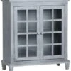 Crestview Collection Asher Gray Cabinet -Crestview Shop c1c1c247 9230 48cf a541 09101c42360a