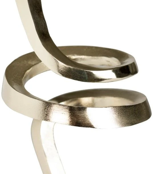 Crestview Collection Aubergine Silver Medium Sculptural Trumpet Votive Holder 5 Crestview Collection Aubergine Silver Medium Sculptural Trumpet Votive Holder - Image 3