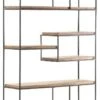 Crestview Collection Bengal Manor Brown/Iron Offset Large Etagere -Crestview Shop c67a0f27 eb96 4ee7 bdbd 56d4c4ae4763