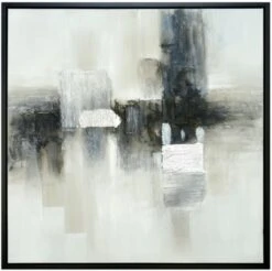 Crestview Collection Lux I Black/White Wall Art