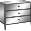 Crestview Collection Midnight Black Nickel Metal And Mirror Chest -Crestview Shop c8f6df9c 6706 4ce1 9df2 4db208a50988