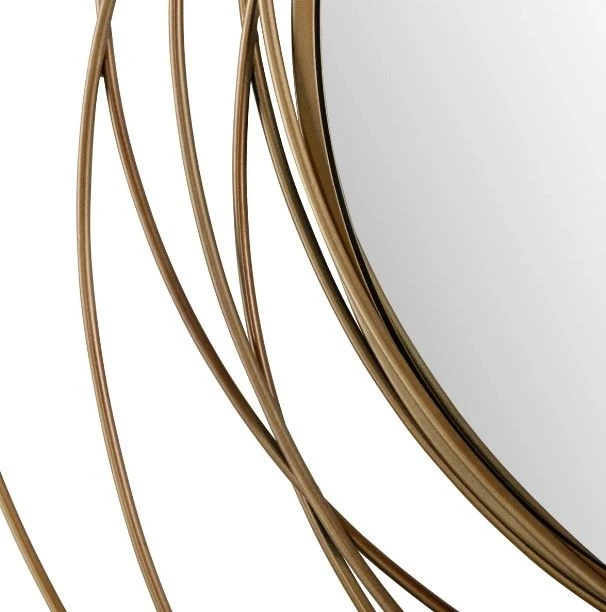 Crestview Collection Hudson Gold Mirror 4 Crestview Collection Hudson Gold Mirror - Image 2