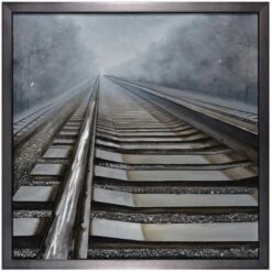 Crestview Collection Shining Way Gray Wall Art