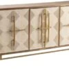 Crestview Collection Bengal Manor Gold/Light Brown/White Door Sideboard -Crestview Shop cabb43c4 7649 4a18 aed6 6fdd4162f440