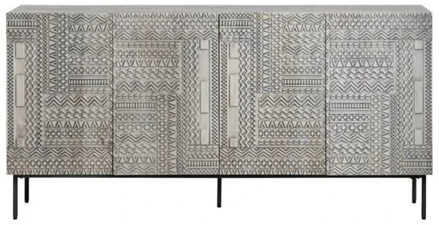 Crestview Collection Tulum Gray Sideboard 4 Crestview Collection Tulum Gray Sideboard - Image 2