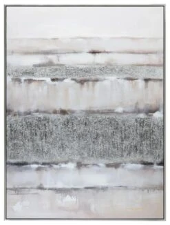 Crestview Collection Faint Lines 2 Brown/White Wall Art