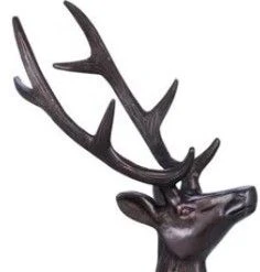 Crestview Collection Black Medium Buck Statue 4 Crestview Collection Black Medium Buck Statue - Image 2
