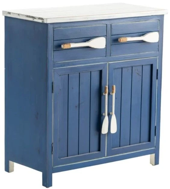 Crestview Collection Cape May Azure Blue And White Paddle Cabinet 3 Crestview Collection Cape May Azure Blue And White Paddle Cabinet