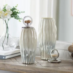 Crestview Collection Akoya White Large Pearl Jar 11 Crestview Collection Akoya White Large Pearl Jar -Crestview Shop d9f14f73 d033 498b b5c2 8b209bd7ccc4