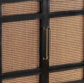 Crestview Collection Port Royal Black/Brown Cabinet 4 Crestview Collection Port Royal Black/Brown Cabinet - Image 2