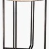 Crestview Collection Blake Brown Round End Table With Black Base -Crestview Shop e09360b3 a463 41a9 b3c1 94eb0655a390