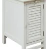 Crestview Collection Cape May Cottage White Chairside Table