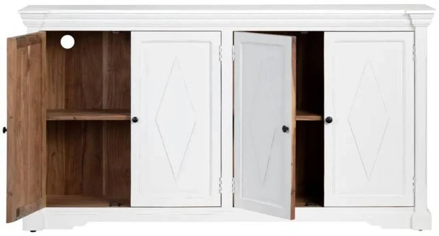 Crestview Collection Diamond Painted Sideboard 5 Crestview Collection Diamond Painted Sideboard - Image 3