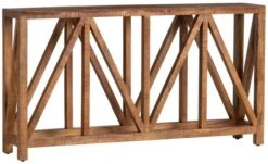 Crestview Collection Auslander Stained Console Table