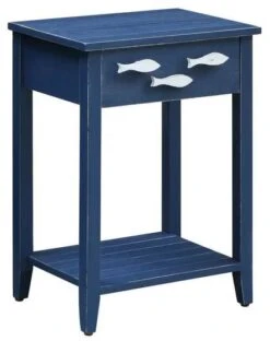 Crestview Collection Nautical Navy Accent Table