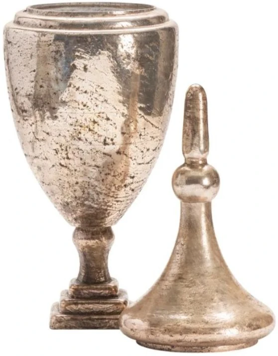 Crestview Collection Thoreau Gold Large Lidded Jar 4 Crestview Collection Thoreau Gold Large Lidded Jar - Image 2