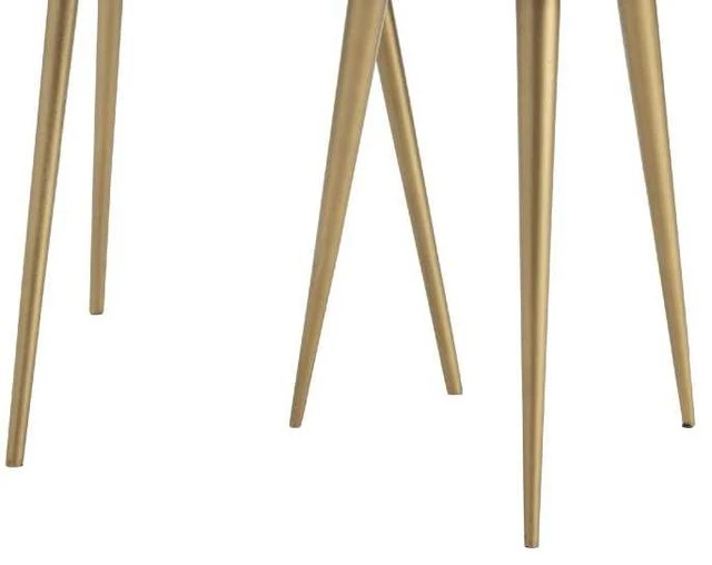 Crestview Collection Bengal Manor Slater 2-Piece Natural Nesting Table Set With Gold Base 5 Crestview Collection Bengal Manor Slater 2-Piece Natural Nesting Table Set With Gold Base - Image 3