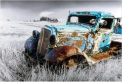 Crestview Collection Past Time 2 Blue Wall Art