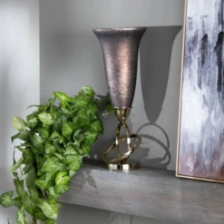 Crestview Collection Aubergine Silver Medium Sculptural Votive Holder -Crestview Shop f0dc43ee f2cb 4a7c 89b5 49ab54a8a7c3