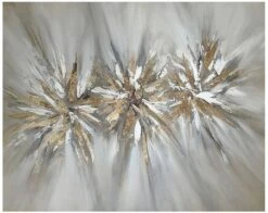 Crestview Collection Carter Gray/Gold Wall Art