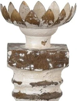 Crestview Collection Brimar Set Of 2 Brown/White Candleholders -Crestview Shop f3b0801c 2206 451e ac7b 32feaaa8cc90