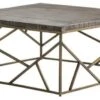 Crestview Collection Bengal Manor Wyndham Dark Brown Cocktail Table With Brass Base -Crestview Shop f4b868df 2638 406d 87de 976ed68f6195