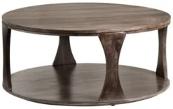 Crestview Collection Bowtie Stained Cocktail Table