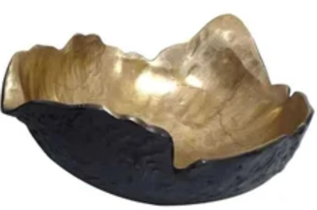 Crestview Collection Patton 2-Piece Black/Gold Bowl 5 Crestview Collection Patton 2-Piece Black/Gold Bowl - Image 3