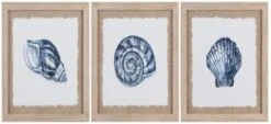 Crestview Collection Come Shell Or Highwaters 3-Piece Wall Art Set