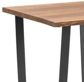 Crestview Collection Bengal Manor Natural End Table With Black Base 4 Crestview Collection Bengal Manor Natural End Table With Black Base - Image 2