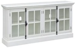 Crestview Collection Coventry White Oak Media Console