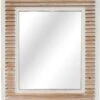 Crestview Collection Beachy Destination Brown/White Wall Mirror
