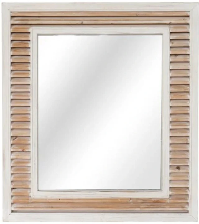Crestview Collection Beachy Destination Brown/White Wall Mirror 3 Crestview Collection Beachy Destination Brown/White Wall Mirror